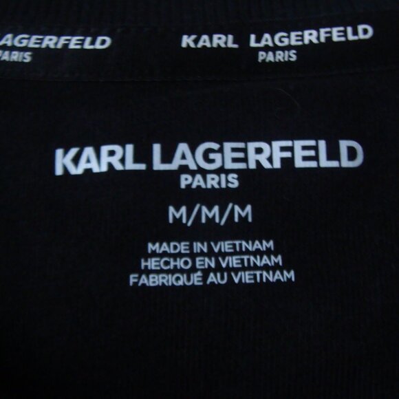 NWT Karl Lagerfeld Paris Sweatshirt Women's Black Eiffel Tower Graphic, Size M - Picture 10 of 14